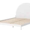 Image 2: Artiss Bed Frame Queen Size Wooden White