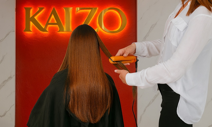 Image 1: Keratin Hair Treatment with Optional Hair Trim or Mani-Pedi and More