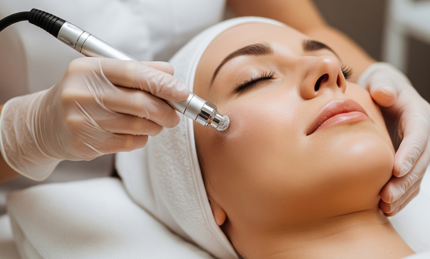 Image 3: 30 Min Express Microdermabrasion, LED-45 Min, Lactic Peel and More