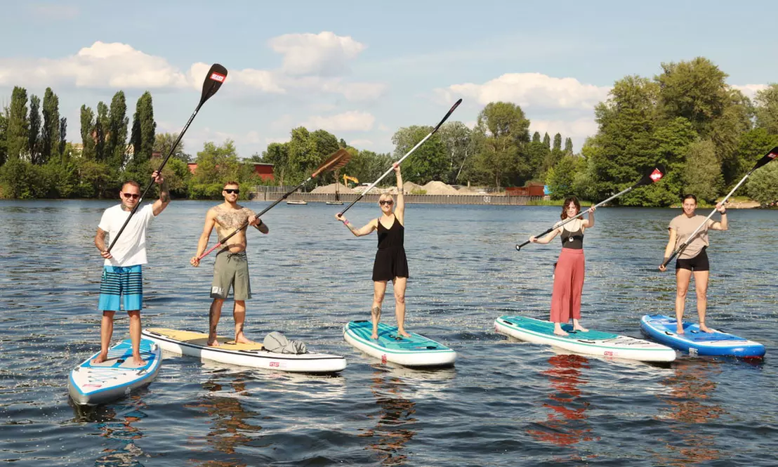 2 oder 3 Std. oder Full Day Stand-Up-Paddling – inkl. Paddel & Drybag