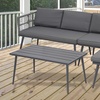 Image 4: Four Seater Outdoor Sofa Set with Table and Footrest