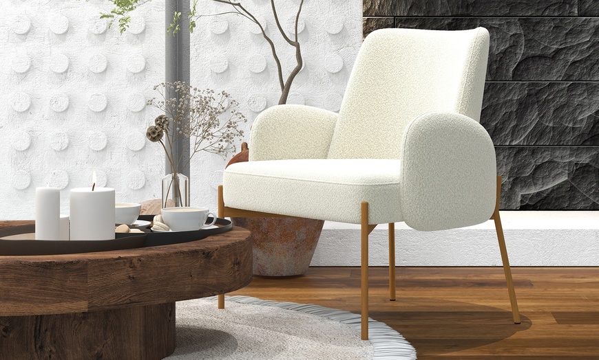 Image 2: Fauteuil en "Alexis" de Doosense en tissu cozy 