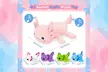 Deao Axolotl Soft Pastel Cuddly Plush Toy Set for Kids - Image 6