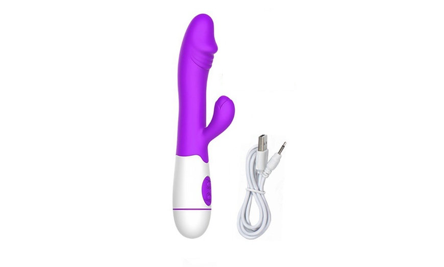 Image 2: Multi Speed G Spot Dildo Rabbit Vibrator