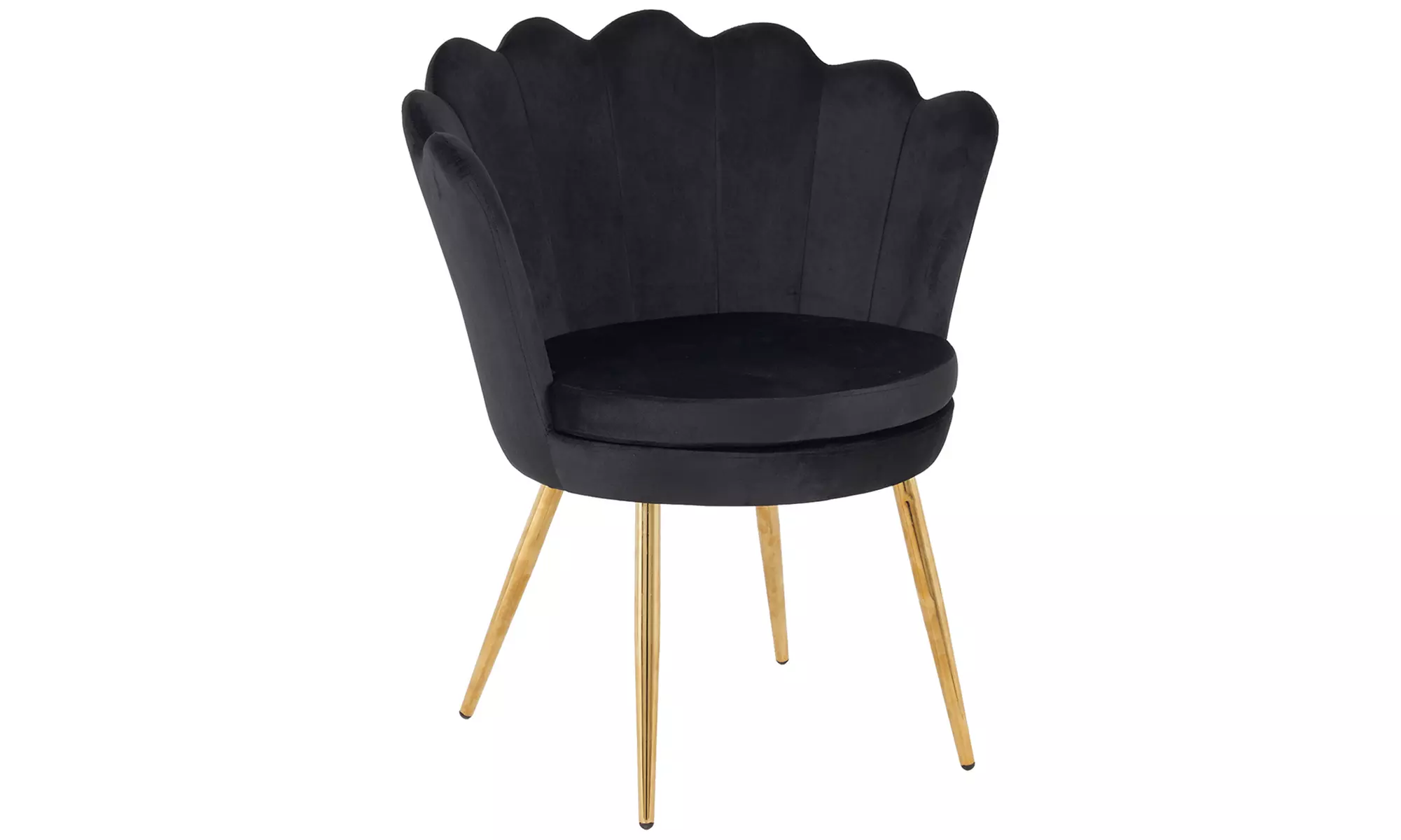 Silla con respaldo en forma de concha