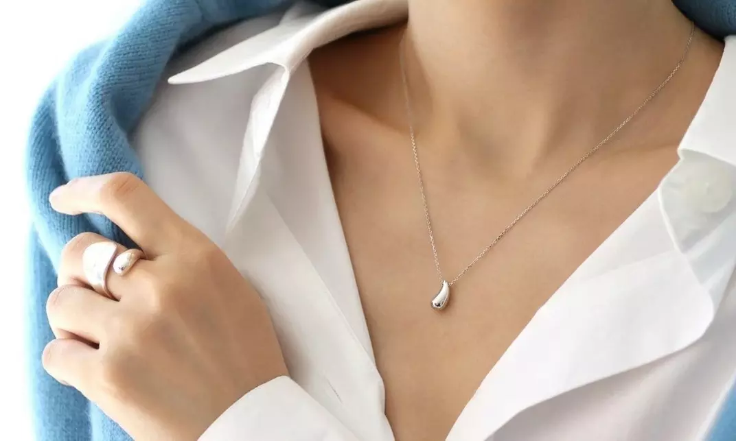 Italian Made 925 Sterling Silver Teardrop Pendant Necklace Chain 18 Inch