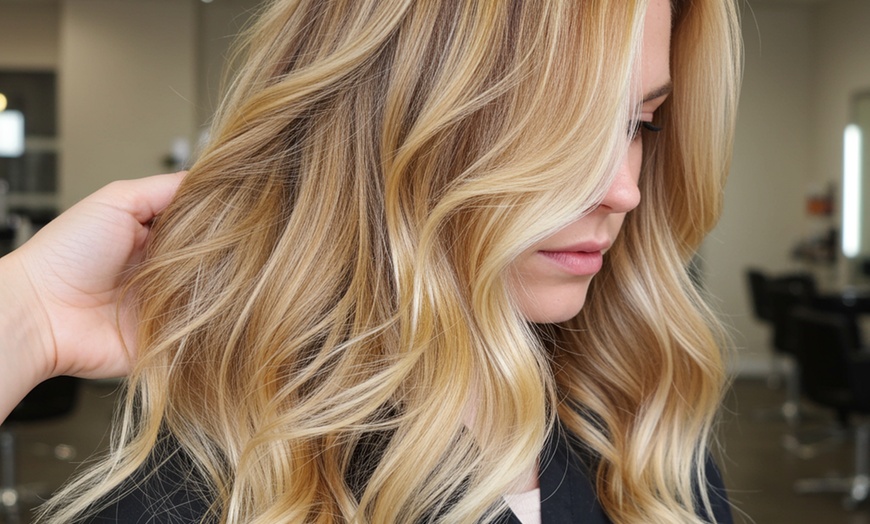 Image 1: Haircut, Deep Conditioning & Blowout, with Full Color or Highlights 