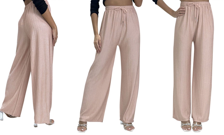 Image 7: Women's Wide Leg Trousers 