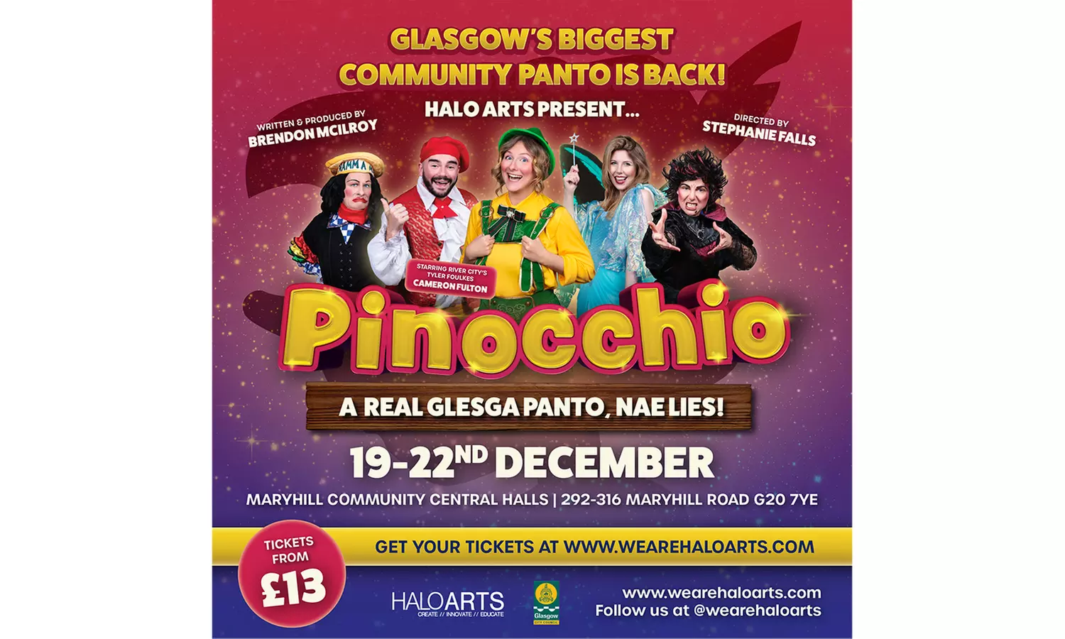 Ticket for Child or Adult to Pinocchio – Glasgow’s Biggest Panto, December 19-21, 2025 (Up to 27% Off) - Primary Image