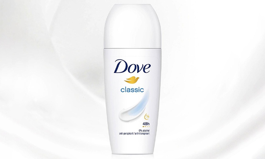 Image 3: Six Pack of Dove Classic, Powder Fresh Roll Anti-Perspirant 50ml 