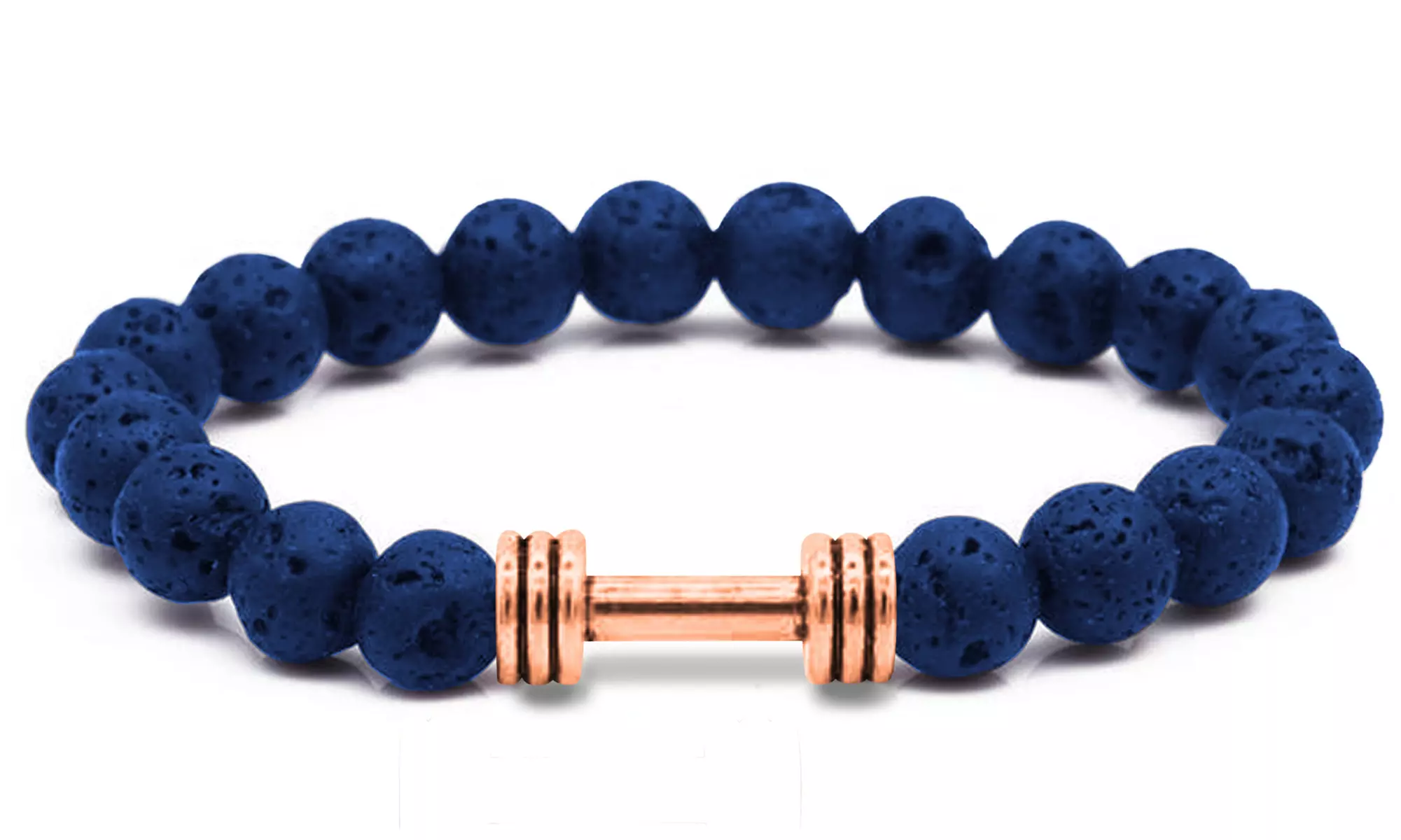 Men's Natural Stone Dumbbell Bracelet by Akor