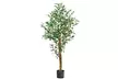 Olivo artificial decorativo de 100, 145 o 175 cm con maceta con base de yeso - Second Medium