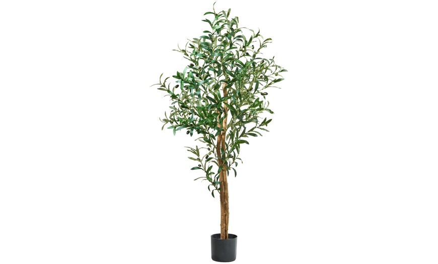Image 6: Olivo artificial decorativo de 100, 145 o 175 cm con maceta base