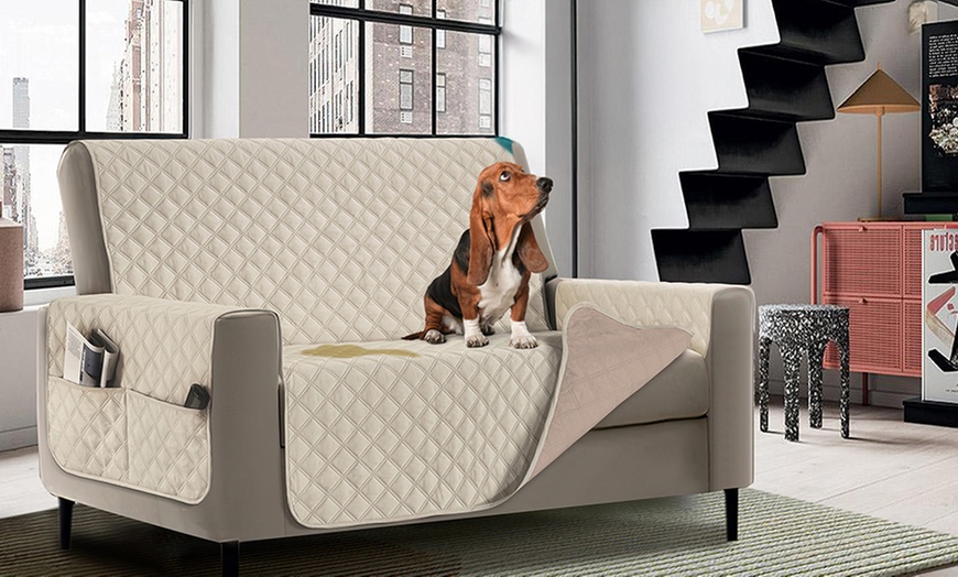 Image 16: Waterdichte, vlekbestendige en gewatteerde bankhoes