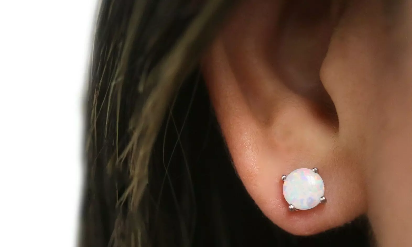 925 Sterling Silver 2.00 CTTW Round Cut Fire Opal Stud Earrings Multiple Options