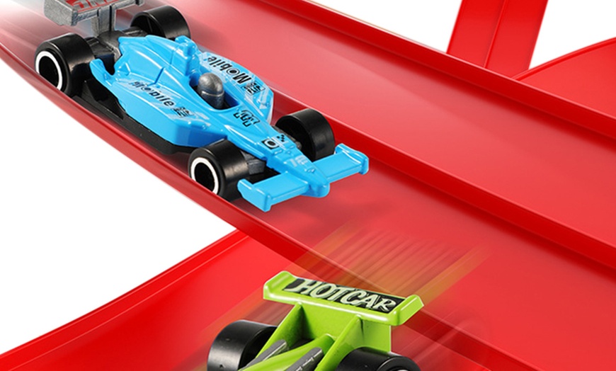 Image 4: Five Meter DIY Flexible Car Track Racing Set for Indoor Outdoor Play