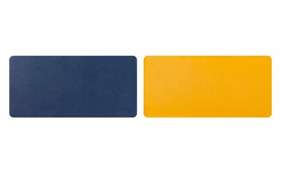 US PU Leather Dual Sided Desk Pad Non-Slip Mouse Pad Office Home Mat 23.6x11.8''