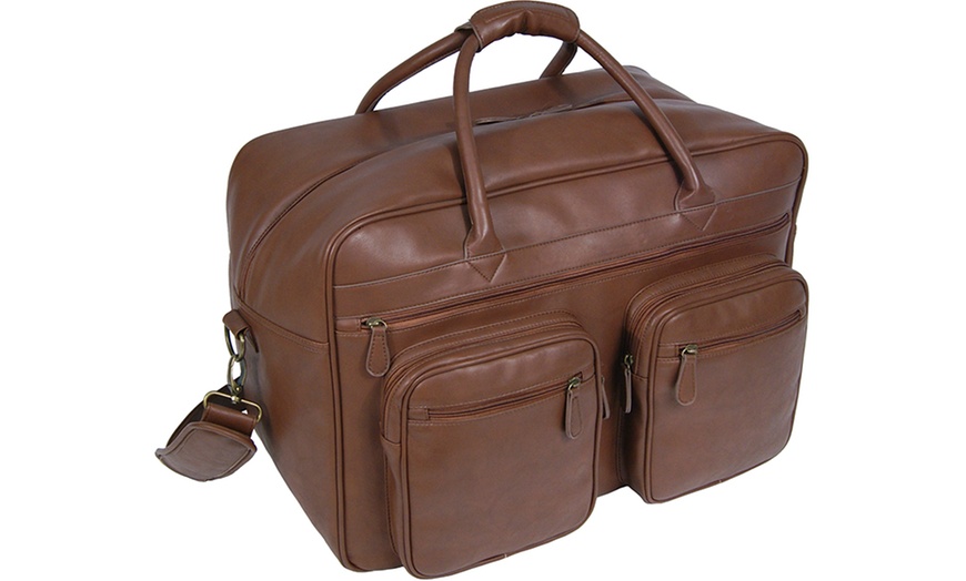 Image 9: Men’s Faux Leather Holdall