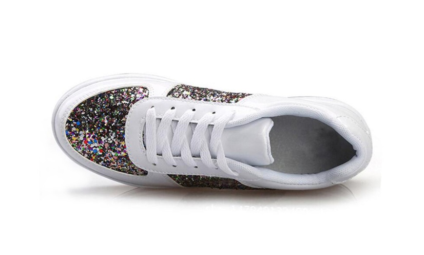 Image 8: Women's Glitter Sneakers