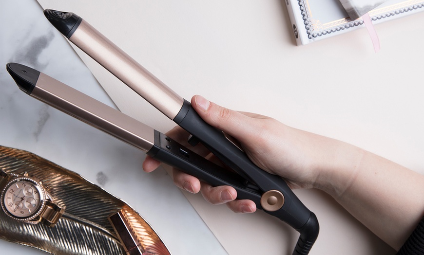 Image 3: Carmen Straightener and Curler