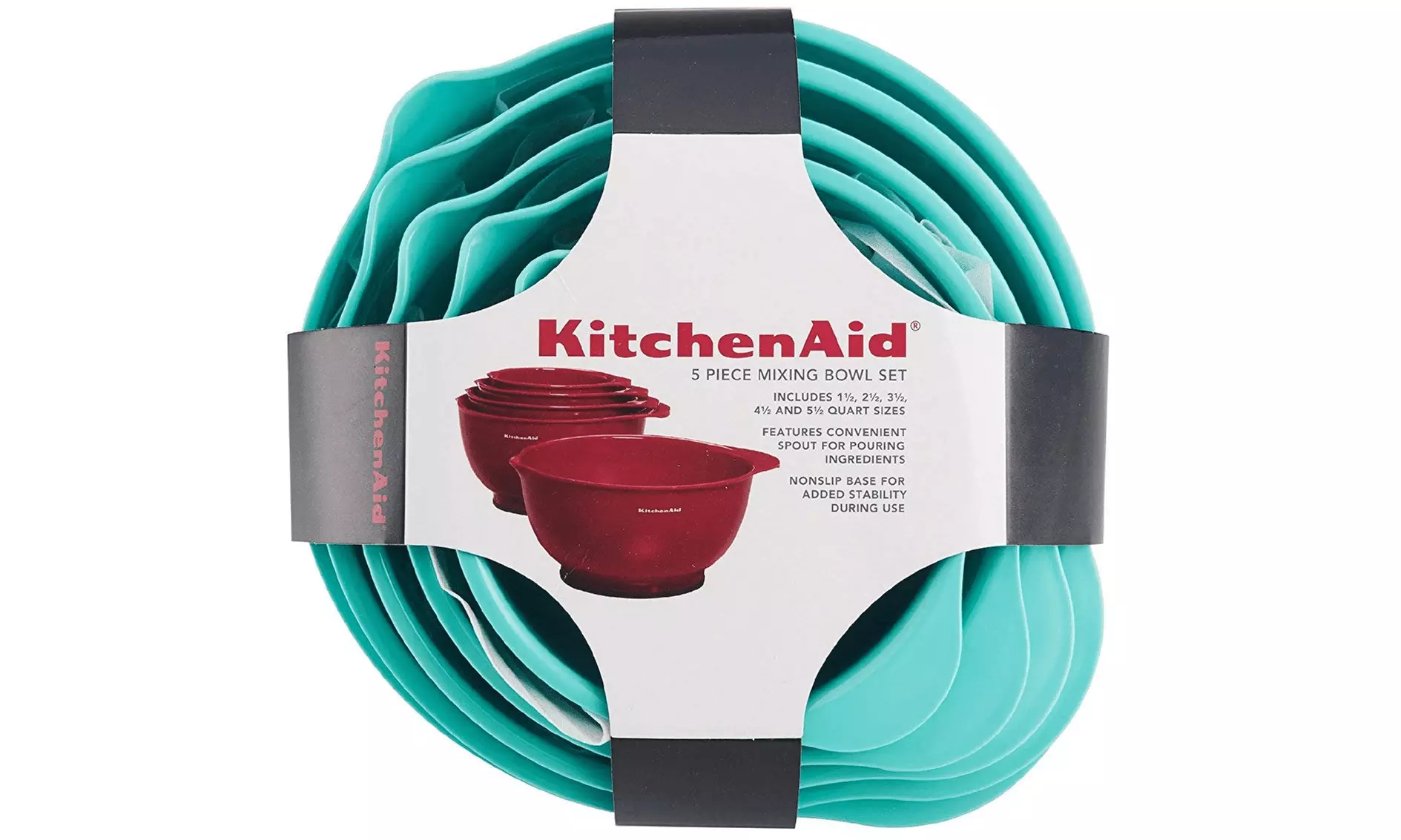 KitchenAid Aqua Sky Mixing Bowl Set (5-Piece) - Image 4