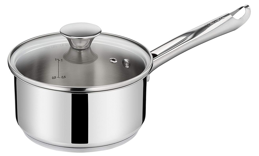 Image 4: Tefal Elementary 5-Piece Stainless Steel Cookware Set