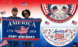 Personalized America 250th Anniversary Flags & Banners