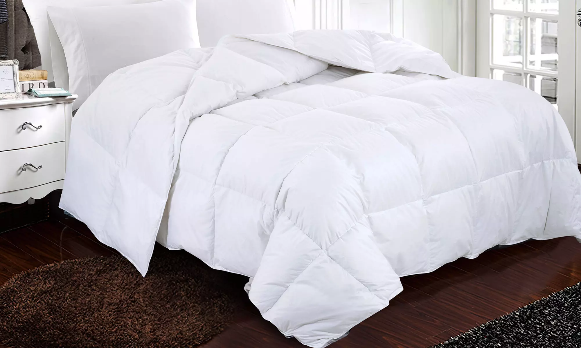 Sampur Bettdecke 100% hochwertige Federn, leicht, 200 g/m²