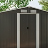 Image 22: Large Metal Garden Tool Storage Shed in 6 Styles