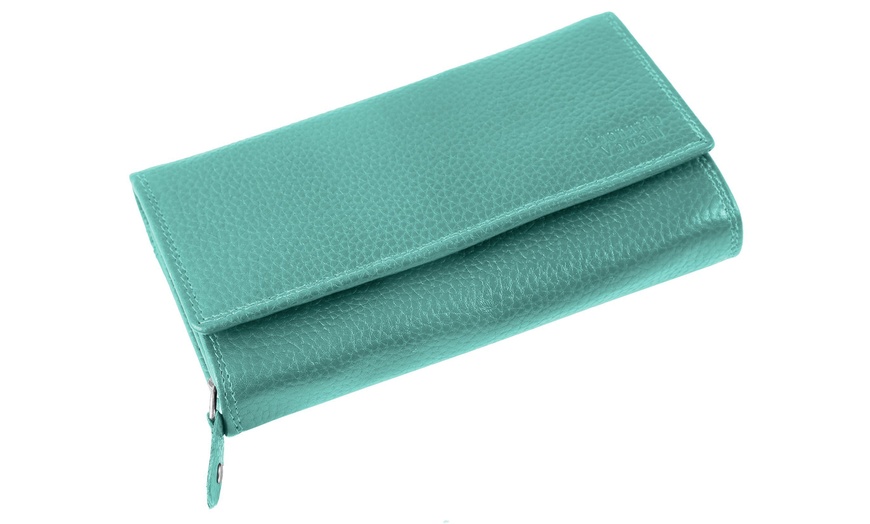 Image 11: Cartera de piel genuina para mujer Leonardo Verrelli