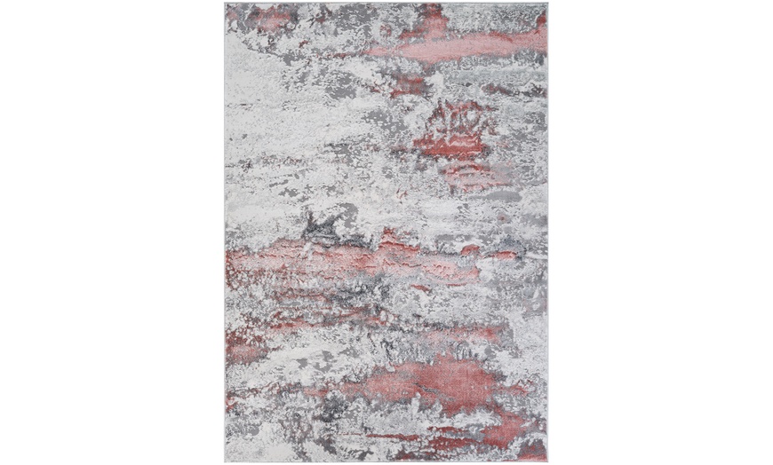 Image 21: Modern Abstract Emperor Contemporary Thick Rug