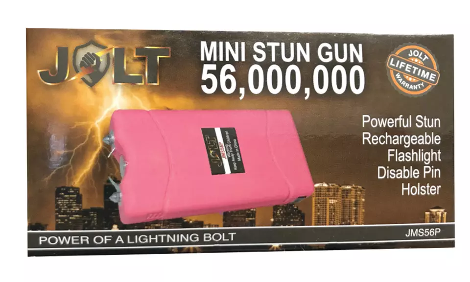 Jolt Mini Stun Gun 56,000,000 Volt with LED Flashlight and Holster - Image 6