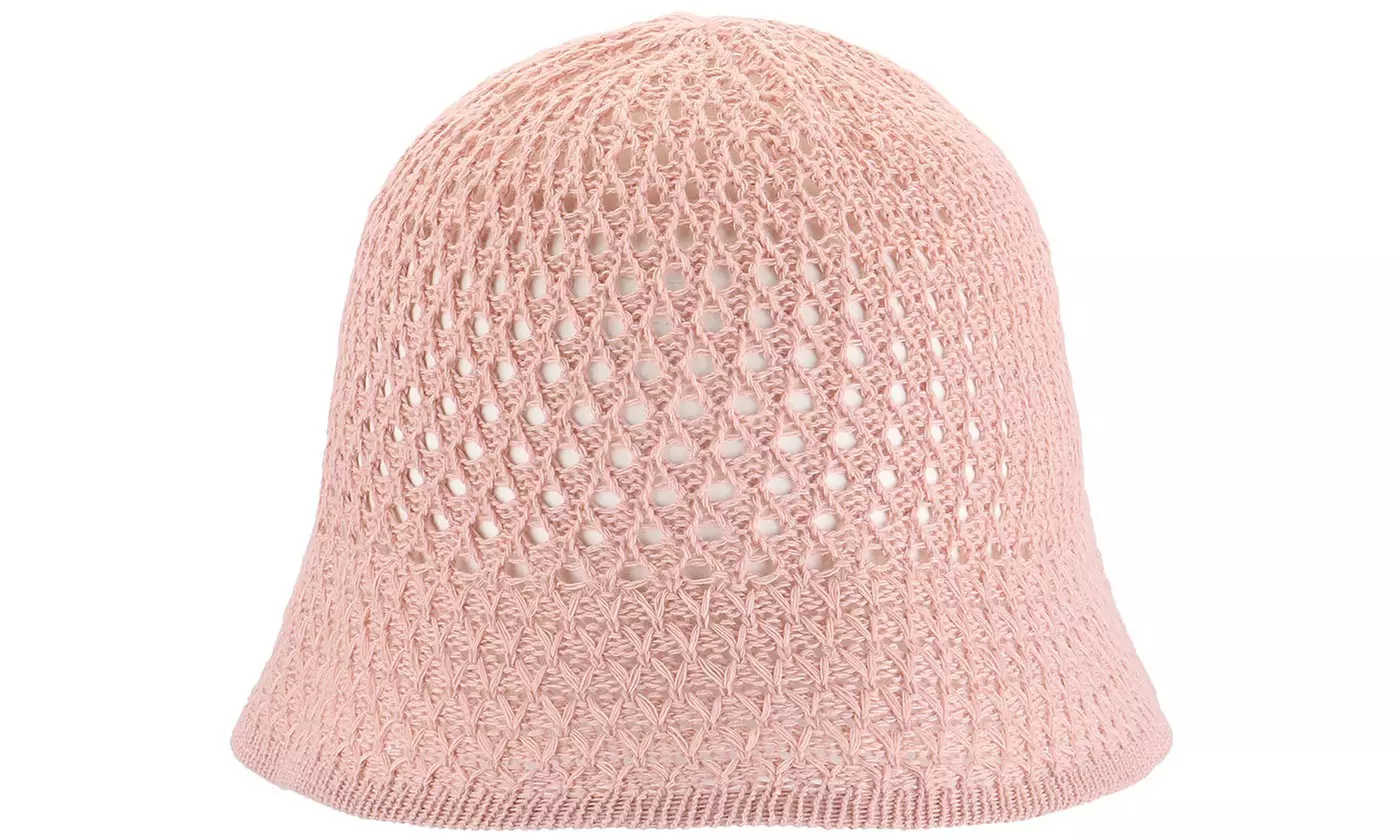 Women's Summer Knit Wide Brim Foldable Bucket Hat