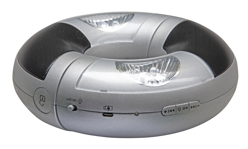 Image 3: Doppler LED-Schirmbeleuchtung und BT-Lautsprecher für Sonnenschirme