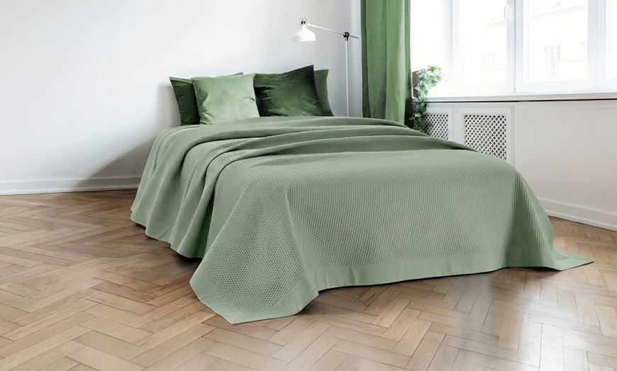 Image 3: Trapuntino matrimoniale Gilda con balza