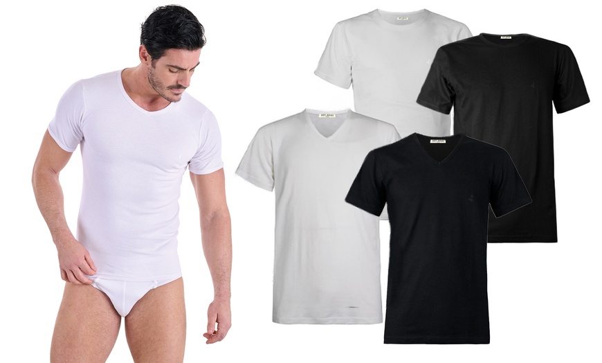 Image 1: 3 o 6 t-shirt Navigare in cotone interlock