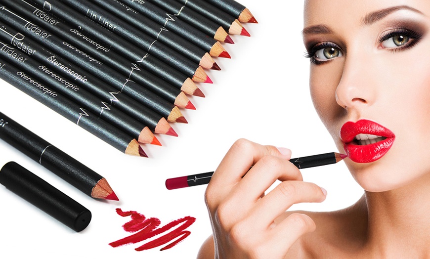 Image 4: Make-Up Matte Lip Pencil Sets