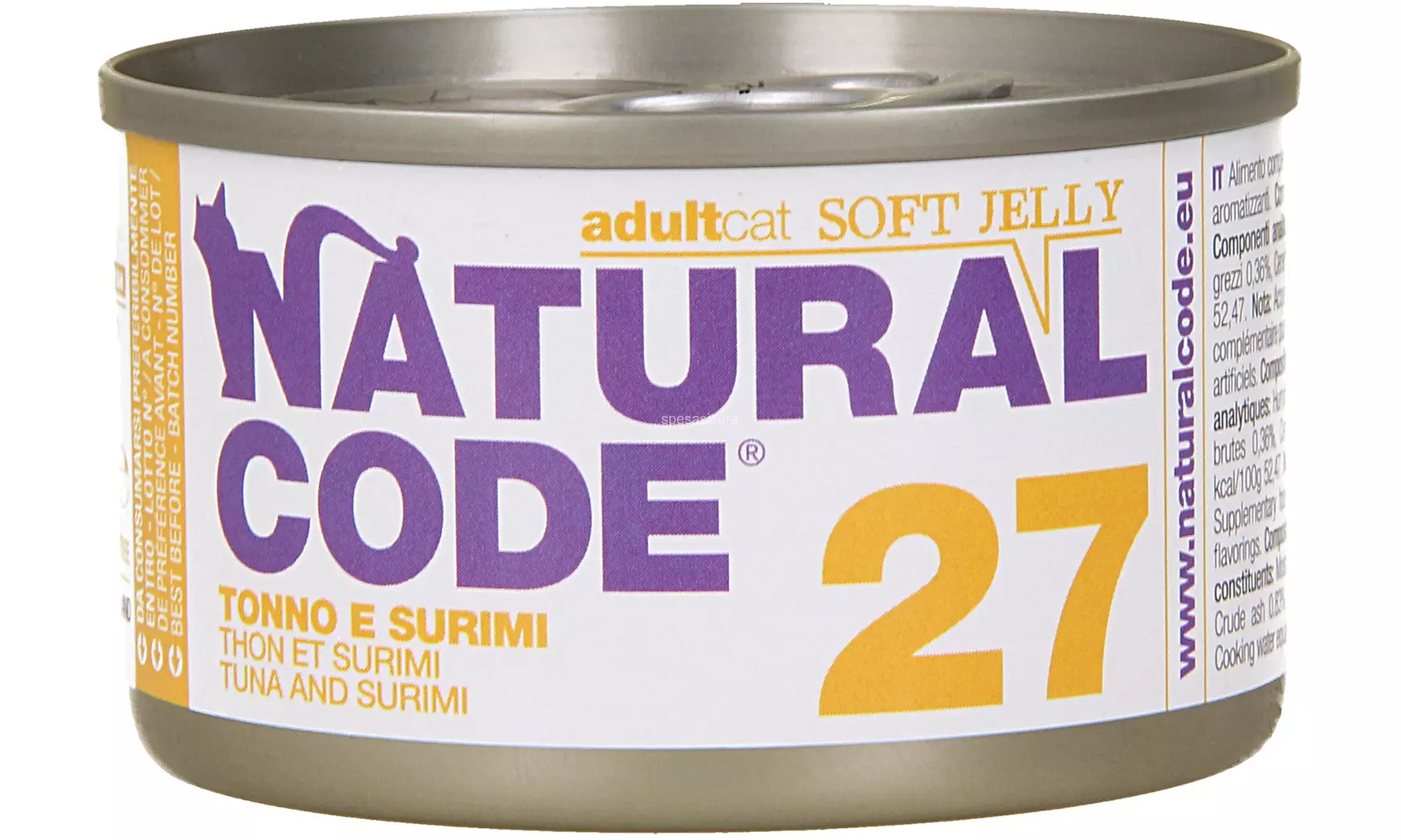 Set da 24 lattine di cibo per gatti Natural Code