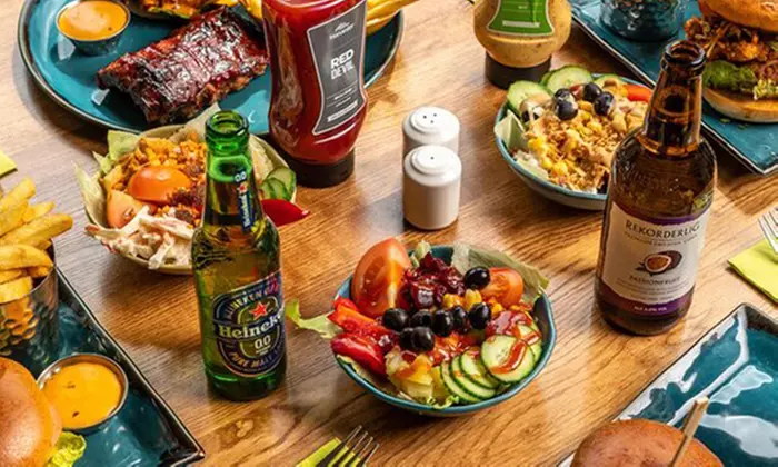 Two or Three Course Meal for 2 Adults and Up to 2 Children @Harvester