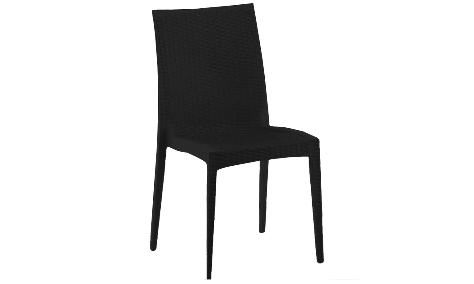 Set di 4 sedie da giardino in polipropilene stile Rattan