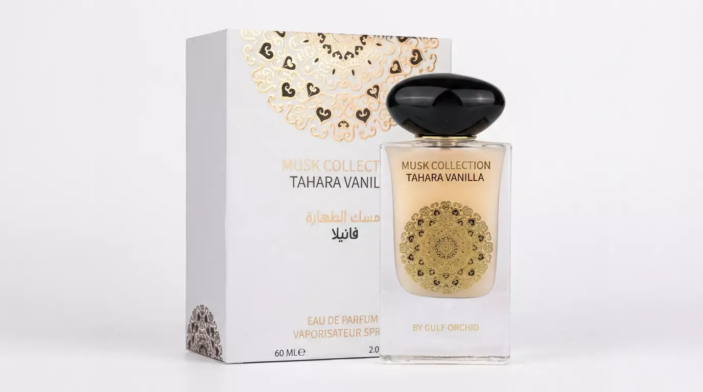 Eau de parfum 'Tahara Vanille' van Gulf Orchid van 60 ml.