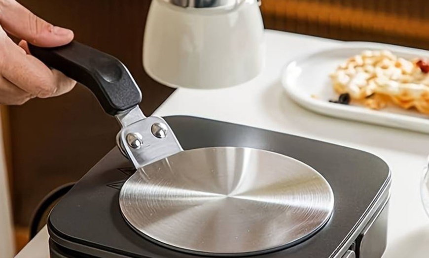 Image 4: 150ml Stovetop Espresso Moka Pot with 13cm Induction Hob Adapter Plate