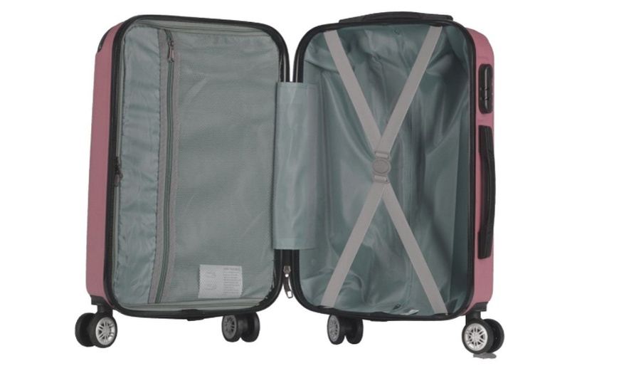Image 5: Milano Premium 3pc ABS Hardcase luggage Set