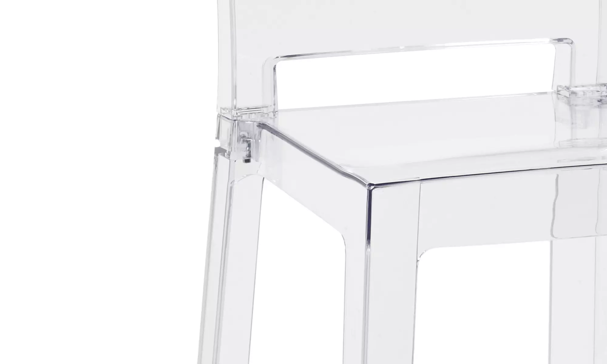 Coppia di sgabelli Aura in policarbonato trasparenti