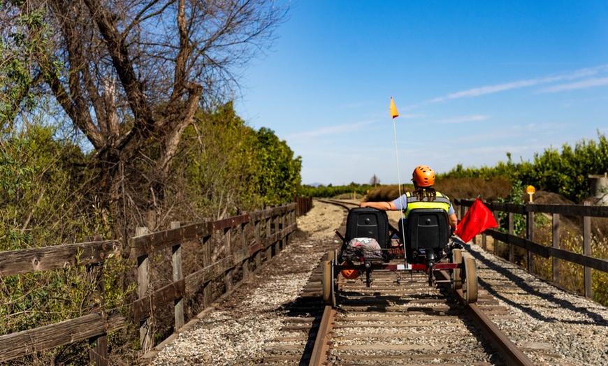 Image 7: Railbike Experience for up to Two People across California's Groves!