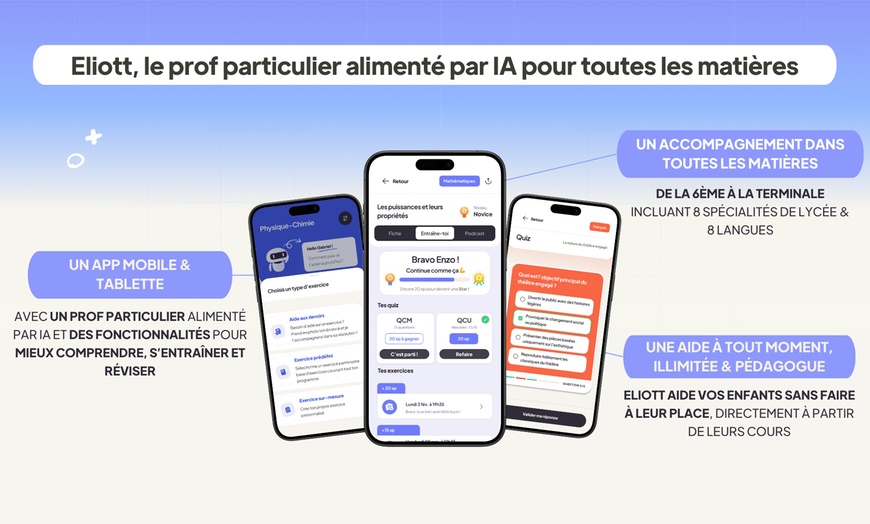 Image 2: Révisions scolaires illimitées de la 6ème à la Terminale
