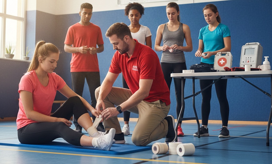 Image 1: Sport First Aid for a Safer Indoor Skiing Experience