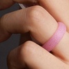 Image 7: 7 Pack Women's Silicone Wedding Bands Set Colorful Rubber Rings