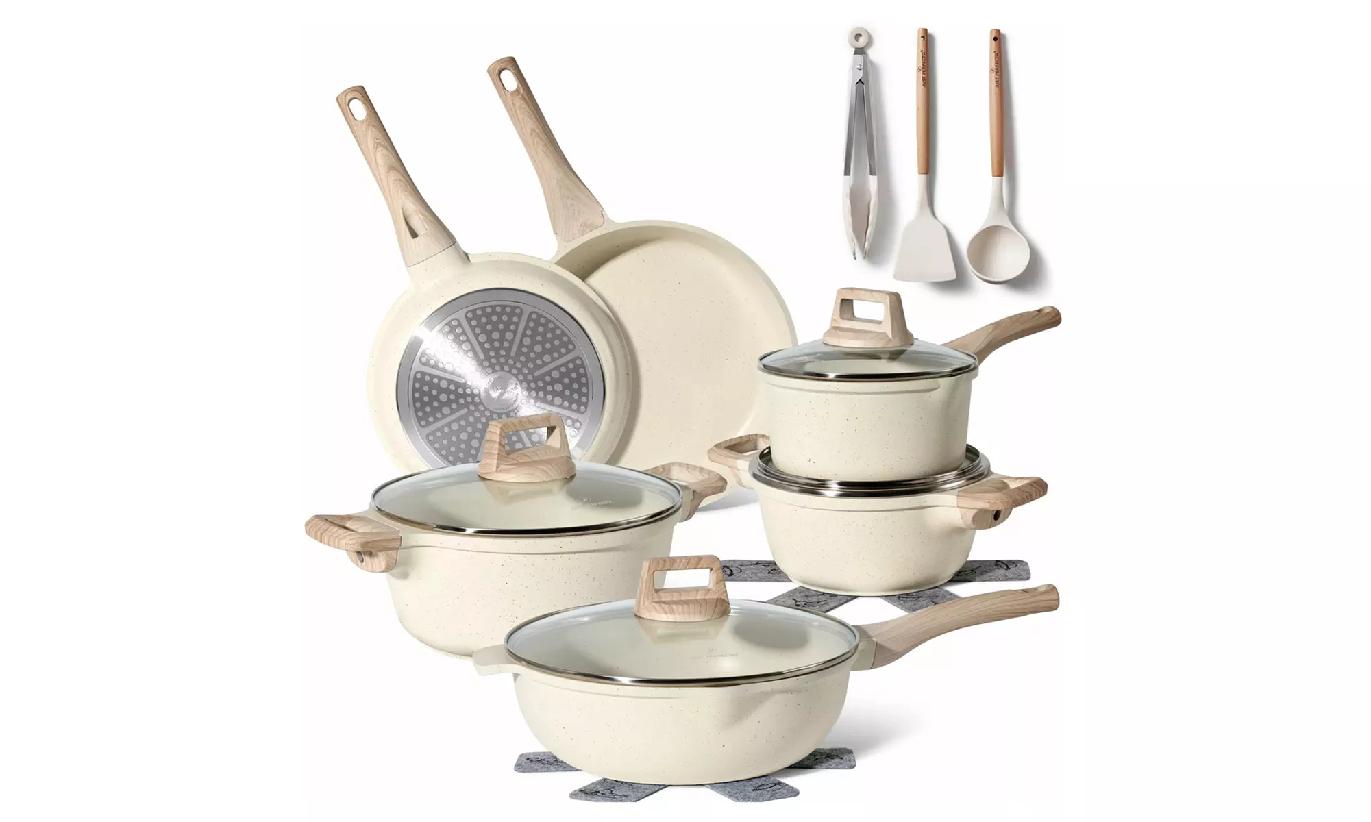 15-teiliges Kochgeschirrset mit Antihaftbeschichtung