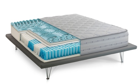 Materasso climatizzato a molle insacchettate e memory foam a 9 zone antiacaro e anallergico, varie dimensioni
